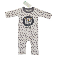 Leopard Face Organic Cotton Baby Romper