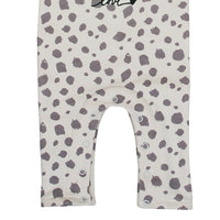 Leopard Face Organic Cotton Baby Romper