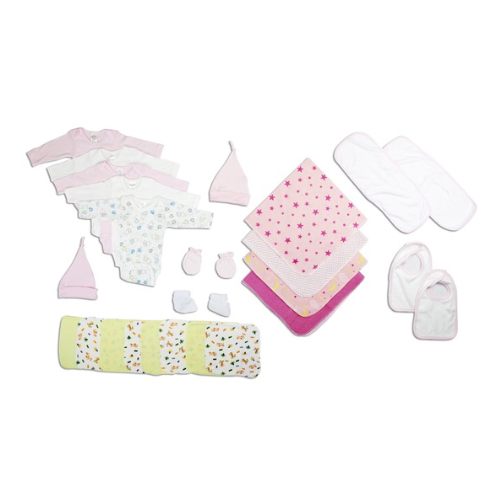 Newborn Baby Girls 17 Pc Layette