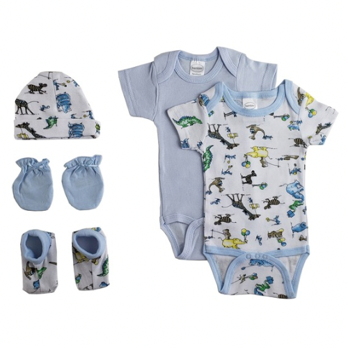 Newborn Baby Boys 5 Pc Layette