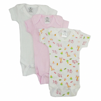 Preemie Girls Printed Short Sleeve Variety Pack