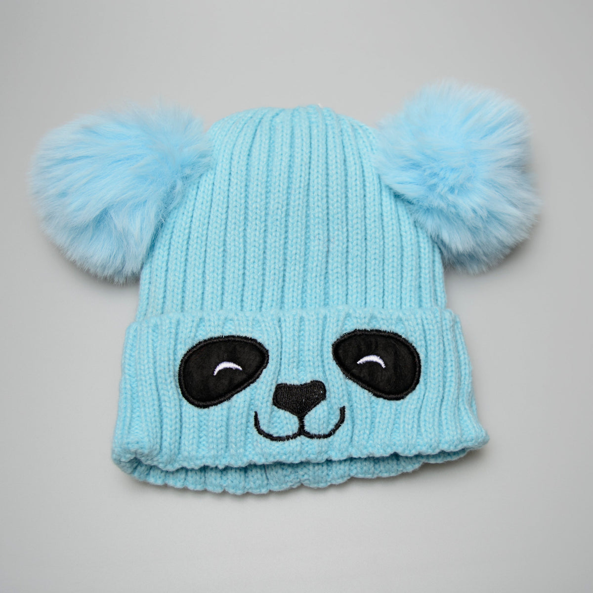 Cute Panda Pattern Knit Winter Beanie