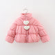 Arrival Heart Pattern Single Breasted Thick Coat