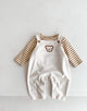 Infant Bear Head Corduroy Overalls Sets