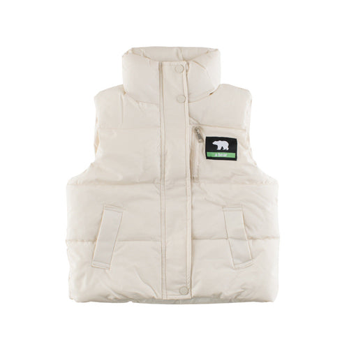 Bear Design Outerwear: Sleeveless Single Breasted Coat